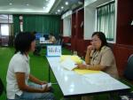 บรรยากาศการสอบสัมภาษณ์รับพนักงานจ้างและพนักงานจ้างตามภารกิจข