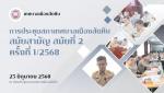 การประชุมสภาเทศบาลเมืองสัตหีบ สมัยสามัญ สมัยที่ 2 ครั้งที่ 1