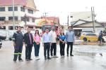 ลงพื้นที่ดำเนินการล้างทำความสะอาดพื้นถนนบริเวณถนนชายทะเล